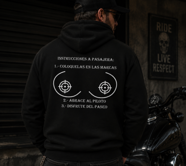 Hoodie "Instrucciones para rodar"