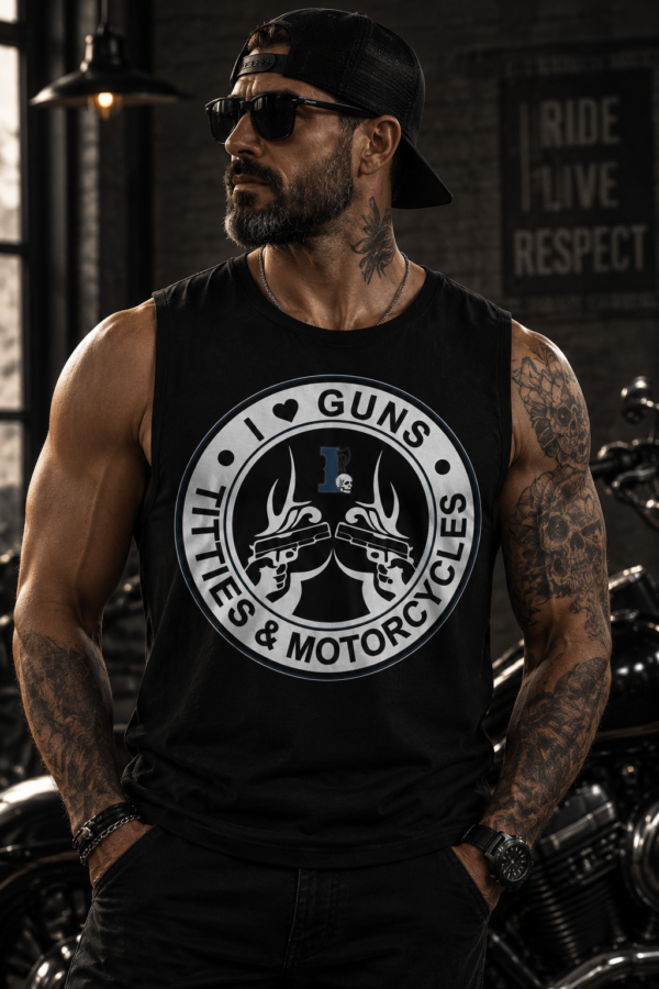 Guns, Titties & Motorcycles – Manga Sisa Hombre